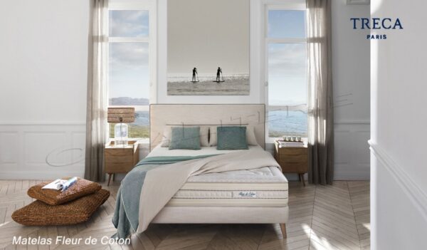 Matelas Tréca Fleur de Coton Ressorts ensachés Air Spring® hauteur 25 cm Fabriqué en France – Image 2