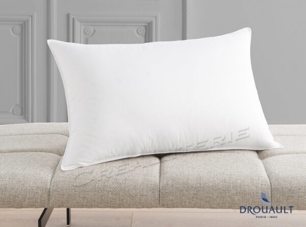 Oreiller Drouault Merveilleux naturel Duvet extra gonflant de canard blanc Fabriqué en France – Image 2