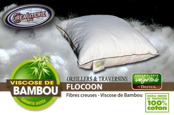 Oreiller Biotex Flocoon Bambou (viscose de bambou) – Image 2