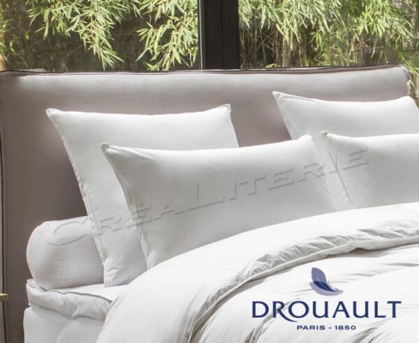 Oreiller Drouault Coton Biologique mi-ferme en duvet Oie et canard Fabriqué en France – Image 2