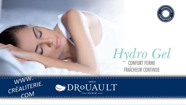 Oreiller Drouault Hydro gel rafraichissant à mémoire de forme Fabrication Française. – Image 2