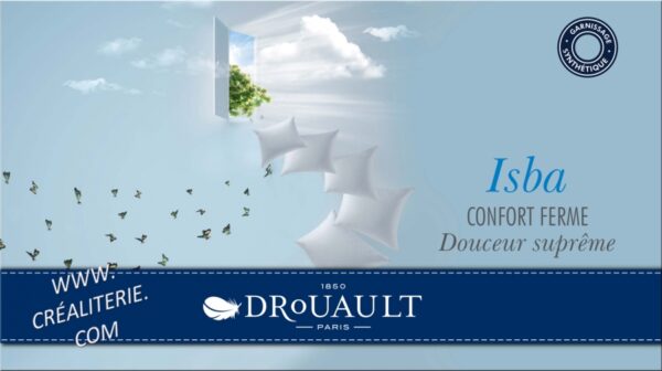 Oreiller DROUAULT ISBA microfibre douceur extrême Suprelle Fabrication Française – Image 2