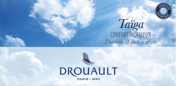 Oreiller Drouault Taïga plus fibre creuse siliconée HOLLOFIL® AIR ALLERBAN® anti-acariens Proneem® Fabrication Française – Image 4