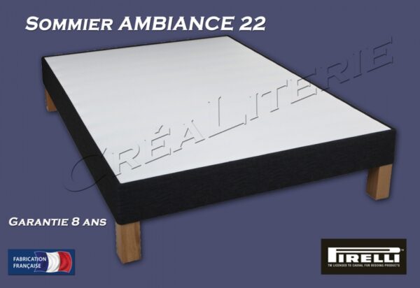 Sommier Pirelli Ambiance 22 (lattes passives en bois massif) Fabrication Française – Image 4