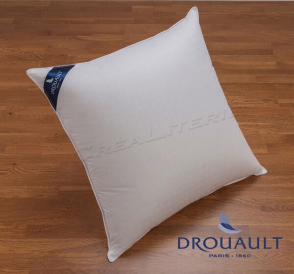 Oreiller Drouault Platinium Light en duvet d'Oie haute qualité extra blanc Fabriqué en France – Image 4