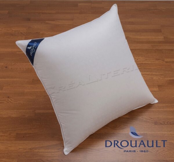Oreiller Drouault Platinium en duvet d'Oie haute qualité extra blanc Fabriqué en France – Image 3