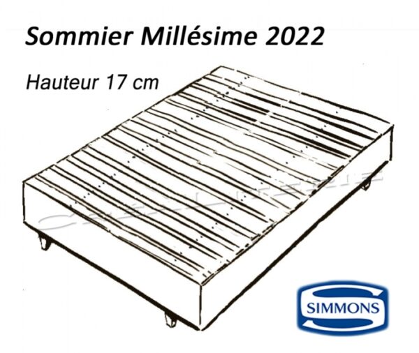 Ensemble Simmons Millésime 2022 (série limitée) 781 ressorts ensachés Sensoft Évolution® Fabriqué en France – Image 4
