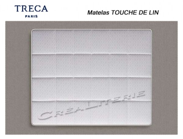 Matelas Tréca Touche de Lin Ressorts ensachés Air Spring® hauteur 27 cm Fabriqué en France – Image 3
