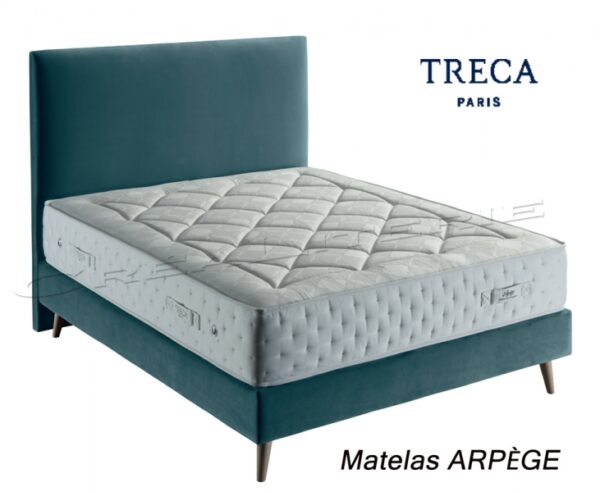 Matelas Tréca Arpège Air Spring® 28 cm ressorts ensachés capitonnage intégral Fabriqué en France – Image 2