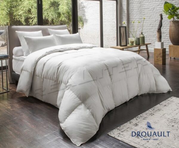Couette  Drouault Coton Biologique 350 g/m², Duvet de canard et oie recyclés housse Coton biologique Fabriquée en France. – Image 2