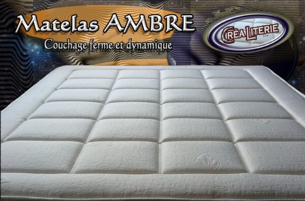 Matelas Ambre 90x190 Matelas Mousse Polyuréthane Haute Densité (coutil Aloé Véra) – Image 3