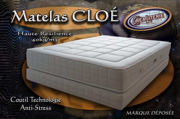 Matelas Cloé PROMO 140X190 Polyuréthane Haute Résilience 40 kg/m³ sans cfc Fabrication Française – Image 2