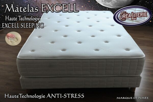Matelas Excell extra ferme à mémoire de forme (Technologie ANTI-STRESS) – Image 2