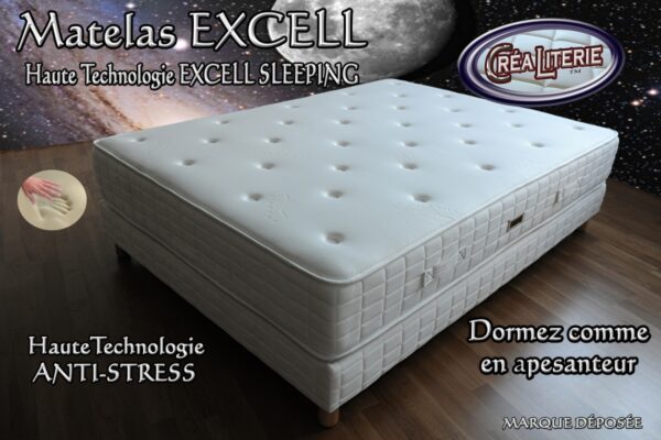 Matelas Excell Soft 140x190 Viscorelax mousse à Mémoire de forme Technologie ANTI-STRESS