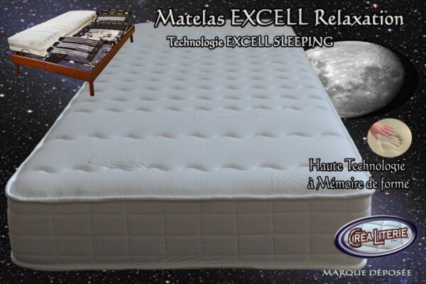Matelas Excell extra ferme relaxation à mémoire de forme (Technologie Anti-Stress) – Image 4