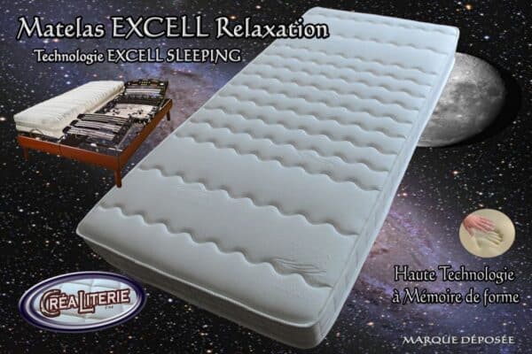 Matelas Excell ferme relaxation à mémoire de forme (Technologie Anti-Stress) – Image 4