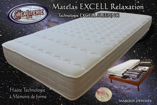 Matelas Excell soft relaxation à mémoire de forme Technologie ANTI-STRESS – Image 3