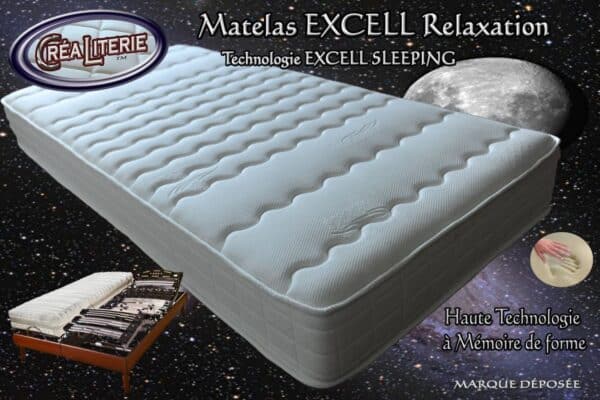 Matelas Excell soft relaxation à mémoire de forme Technologie ANTI-STRESS – Image 2