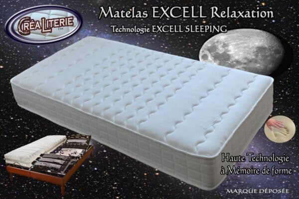 Matelas Excell ferme relaxation à mémoire de forme (Technologie Anti-Stress) – Image 2