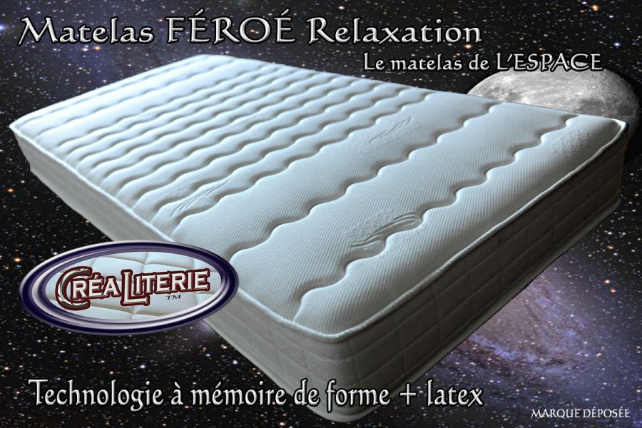 Matelas latex haute densité 80 kg boreale