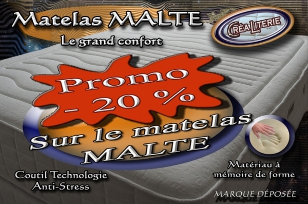 Matelas Malte (PROMO) Mousse Viscorelax à Mémoire de Forme Fabrication Française – Image 3