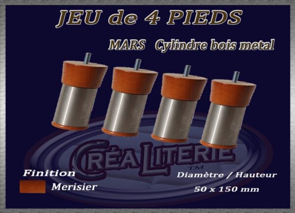 Mars pieds bois + métal