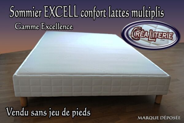 Excell sommier tapissier confort lattes multiplis hauteur 15 cm – Image 3