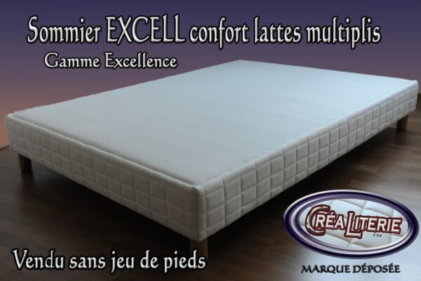 Excell sommier tapissier confort lattes multiplis hauteur 15 cm – Image 2