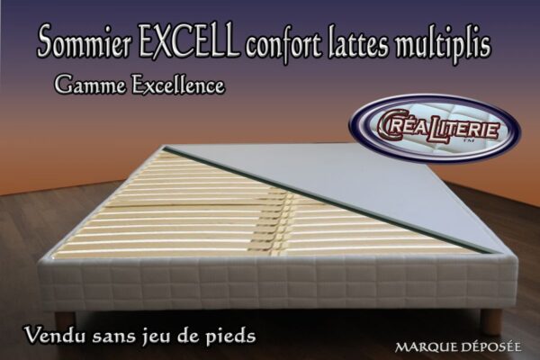 Excell sommier tapissier confort lattes multiplis hauteur 15 cm – Image 4