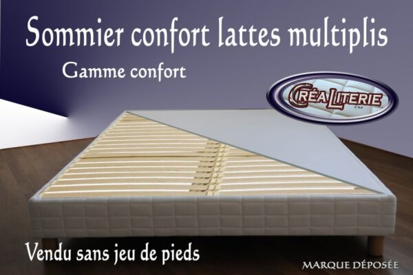 Sommier tapissier confort lattes multiplis hauteur 15 cm – Image 3