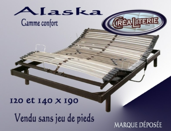 Alaska sommier relaxation électrique à lattes Fabrication Française – Image 2