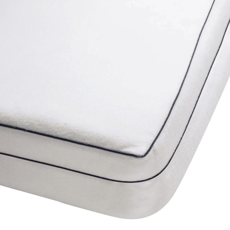 Housse protège-traversin blanc 140 cm 200 g/m² coton