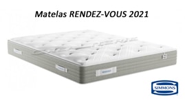 matelas rendez vous 26 cm memoire de forme simmons 005 b 