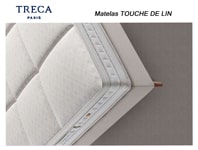 matelas ressorts ensaches treca touche de lin 27 cm par treca 06 b 1