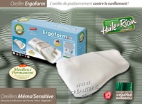 oreiller ergoform biotex memoire de forme anti ronflement par biotex 01 b