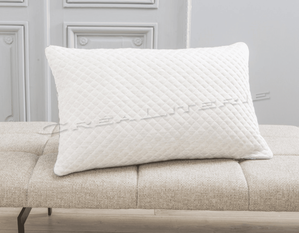 2X OREILLER MEMOIRE DE FORME 60X60 COUSSIN ERGONOMIQUE EN FLOCONS