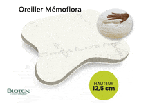 oreiller memoflora memoire de forme par biotex 02 b 