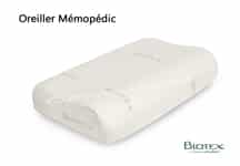 oreiller memopedic mousse memoire de forme par biotex 02 b 