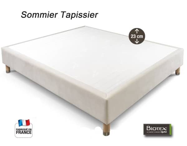 sommier tapissier biotex 23 cm lattes multiplis par biotex 01