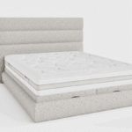 matelas andré renault maryland 24 cm, latex perforé, accueil dynamique, fabriqué en france