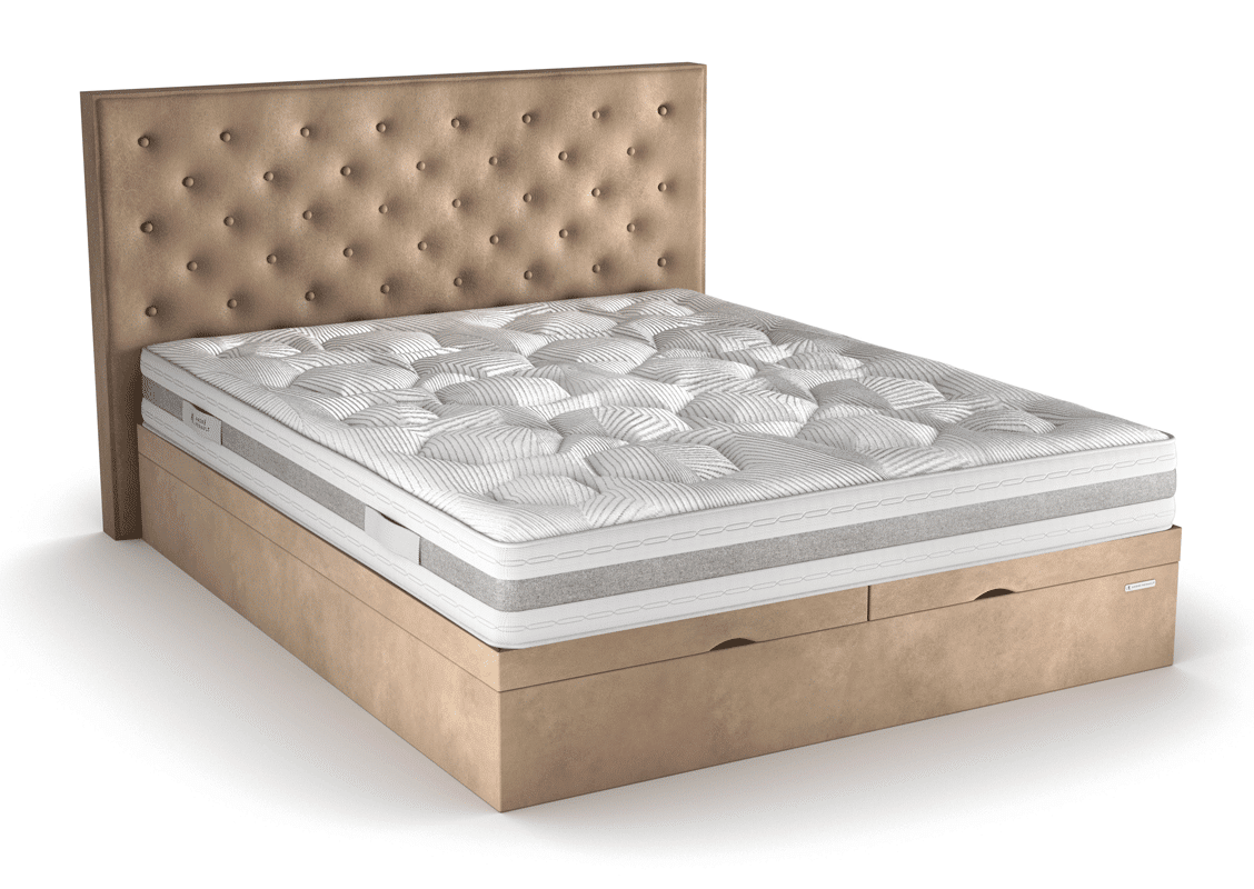 King of Dreams Matelas 130x190 Latex Naturel de densité 80 Kg/m3et