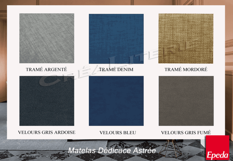 matelas Épéda dédicace astrée 33 cm ressorts ensachés multi air et micro pockets confort moelleux fabriqué en france