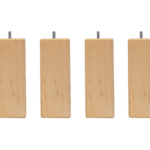 pieds carré bois ht 15 cm, carré de 60 x 60 mm