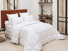 couette drouault harmonie 300 g/m² tempérée en duvet + flocons laine fabriquée en france