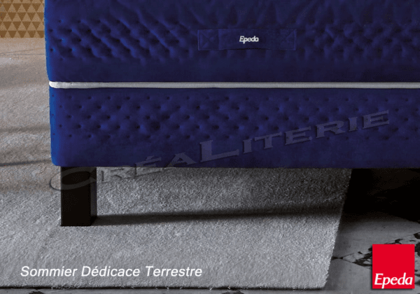 sommier Épéda dédicace terrestre 22 cm lattes multiplis confort médium fabriqué en france