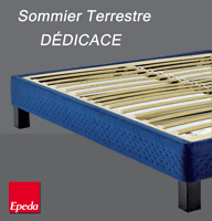 sommier Épéda dédicace terrestre 22 cm lattes multiplis confort médium fabriqué en france