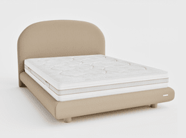 matelas andré renault nomade 22 cm, latex perforé, accueil moelleux, fabriqué en france
