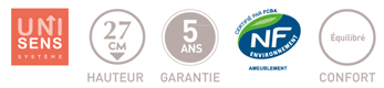 matelas andré renault diadème, elastorem + 1120 ressorts ensachés fabriqué en france
