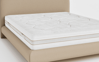 matelas andré renault nomade 22 cm, latex perforé, accueil moelleux, fabriqué en france