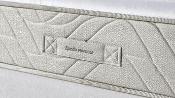 matelas Épéda brume 27 cm, 650 ressorts ensachés multi air + 2 cm de latex naturel (face hiver) par Épéda